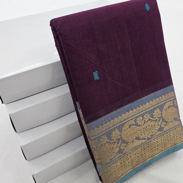 Kanchipuram Pure Korvai Cotton Saree 052