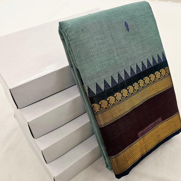 Kanchipuram Pure Korvai Cotton Saree 055
