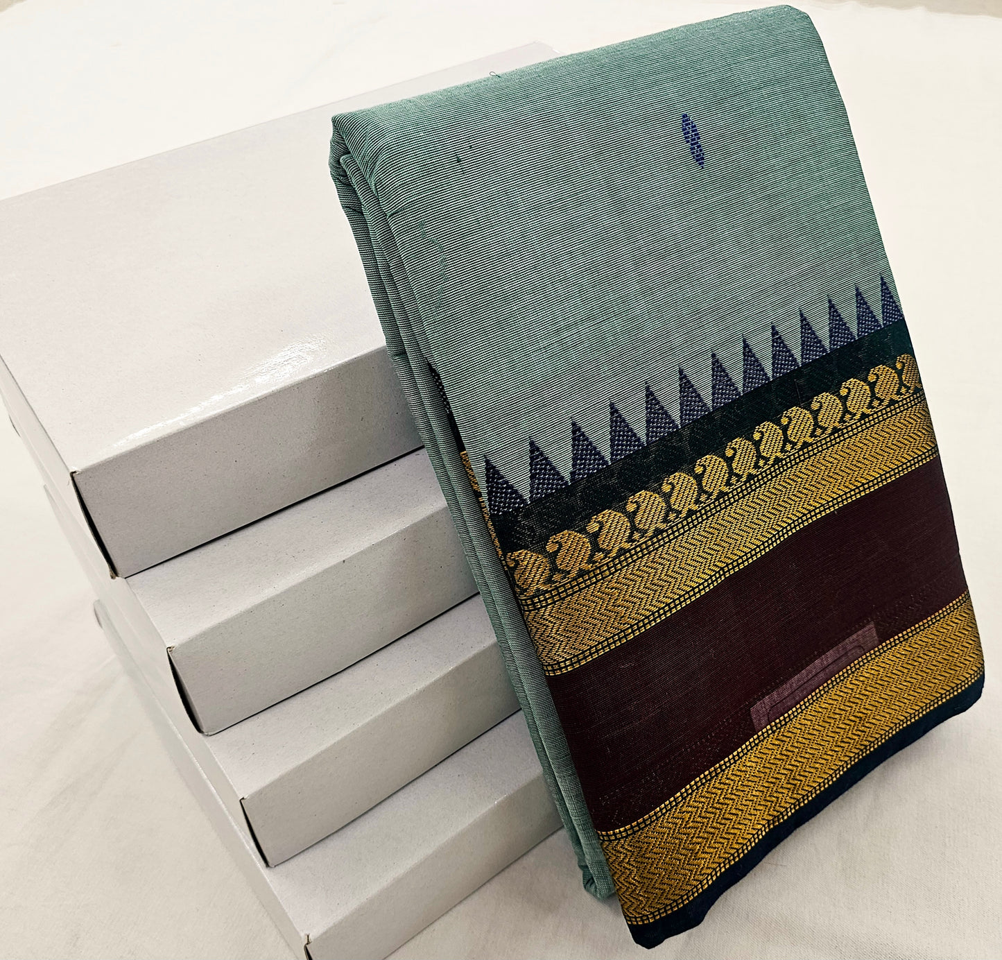 Kanchipuram Pure Korvai Cotton Saree 055