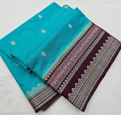 Kanchipuram Blended Fancy Soft Silk Saree 408 – Kanchipuram Lakshaya Silks