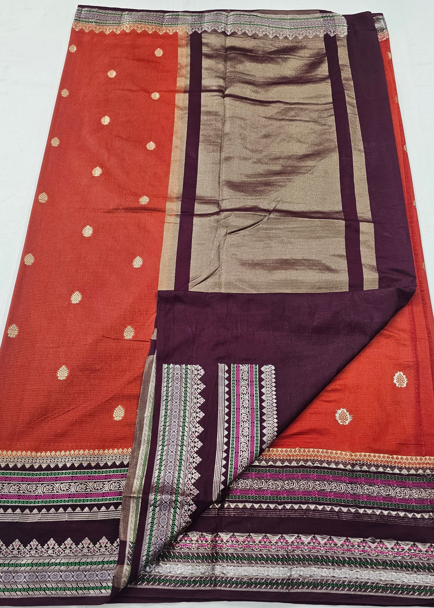 Kanchipuram Blended Fancy Soft Silk Saree 410