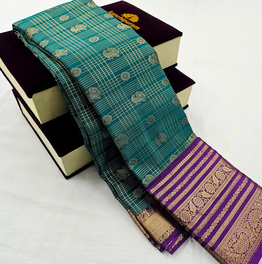 Kanchipuram Blended Vintage Bridal Silk Saree 001 – Kanchipuram Lakshaya Silks