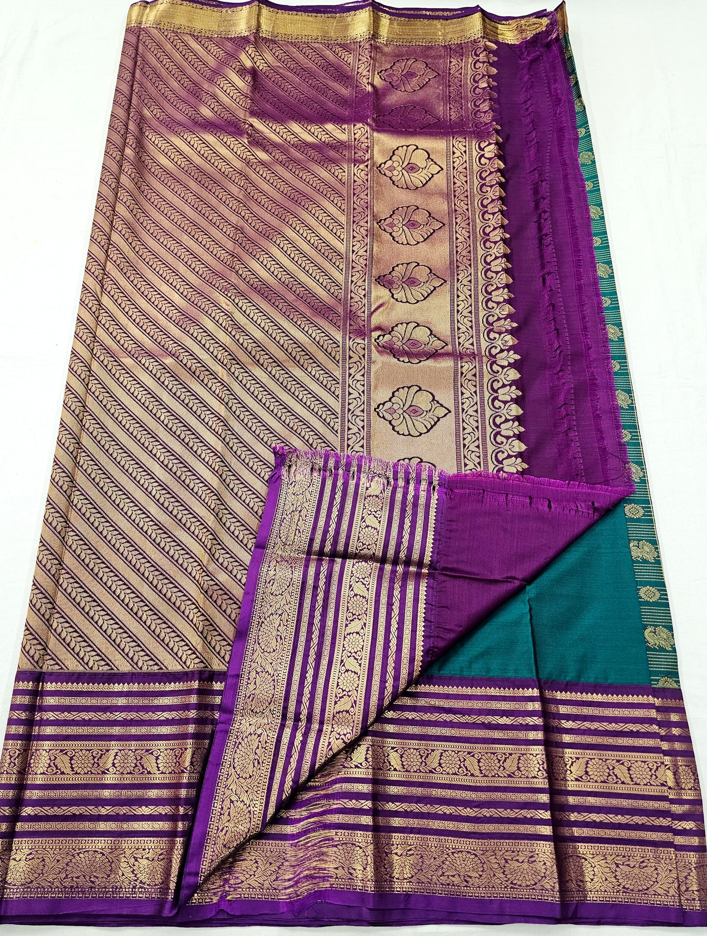 Kanchipuram Blended Vintage Bridal Silk Saree 001