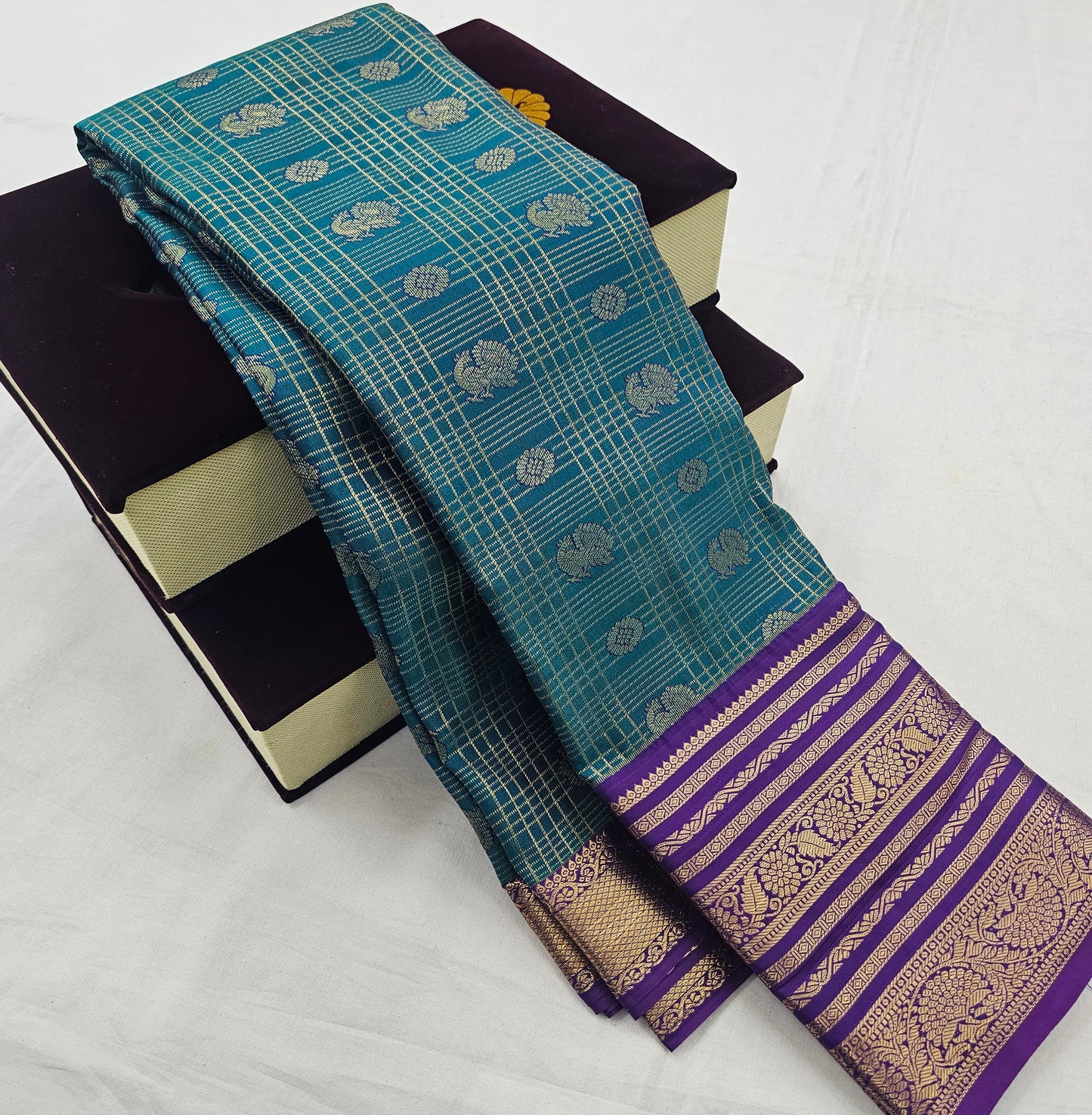 Kanchipuram Blended Vintage Bridal Silk Saree 003