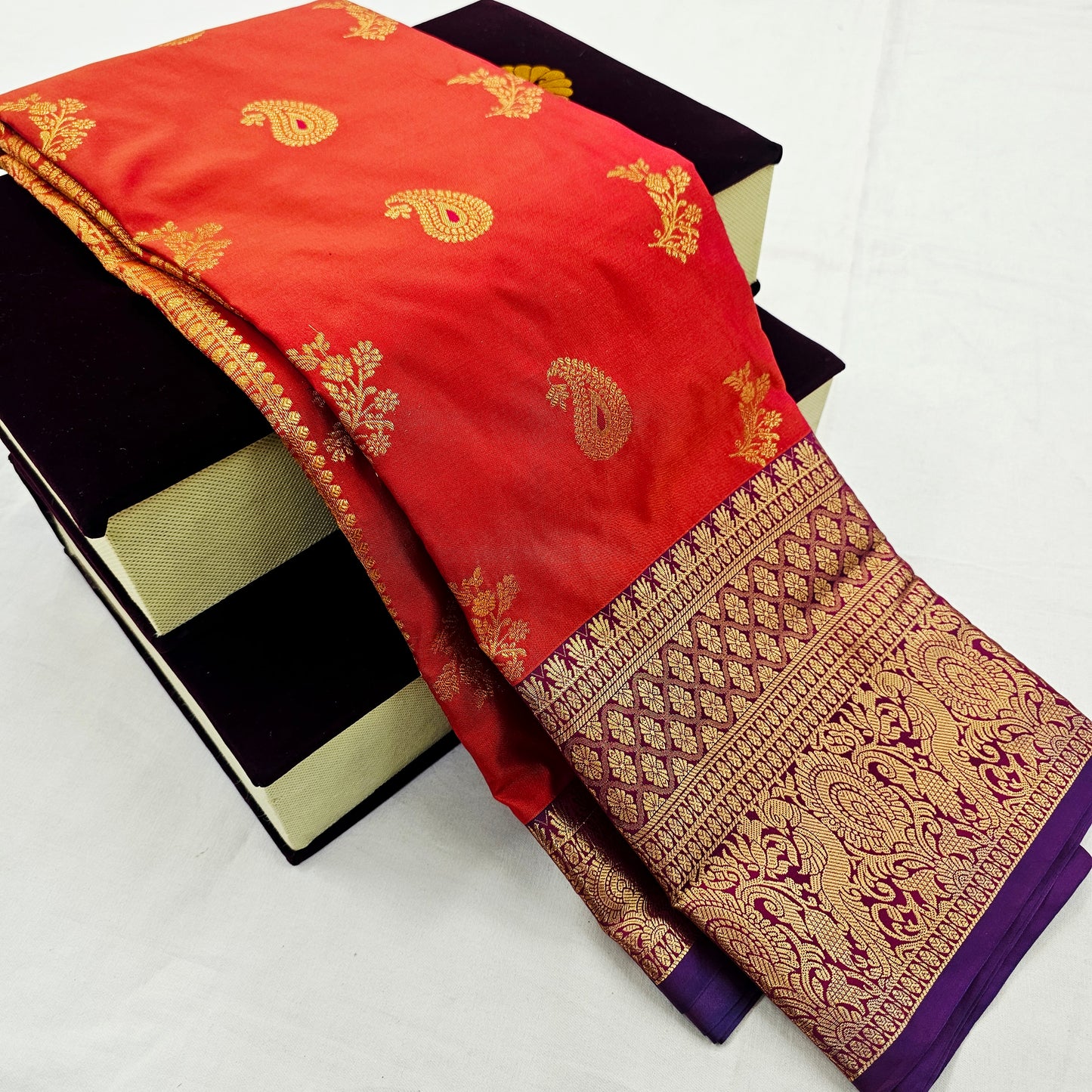 Kanchipuram Blended Korvai Butta Silk Saree 002