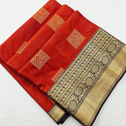 Kanchipuram Blended Korvai Butta Silk Saree 004 – Kanchipuram Lakshaya Silks