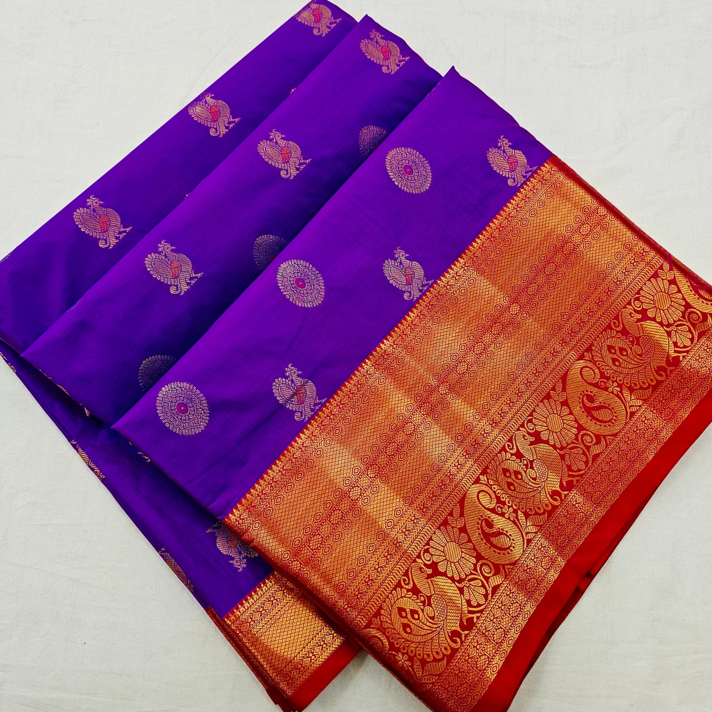 Kanchipuram Blended Korvai Butta Silk Saree 006