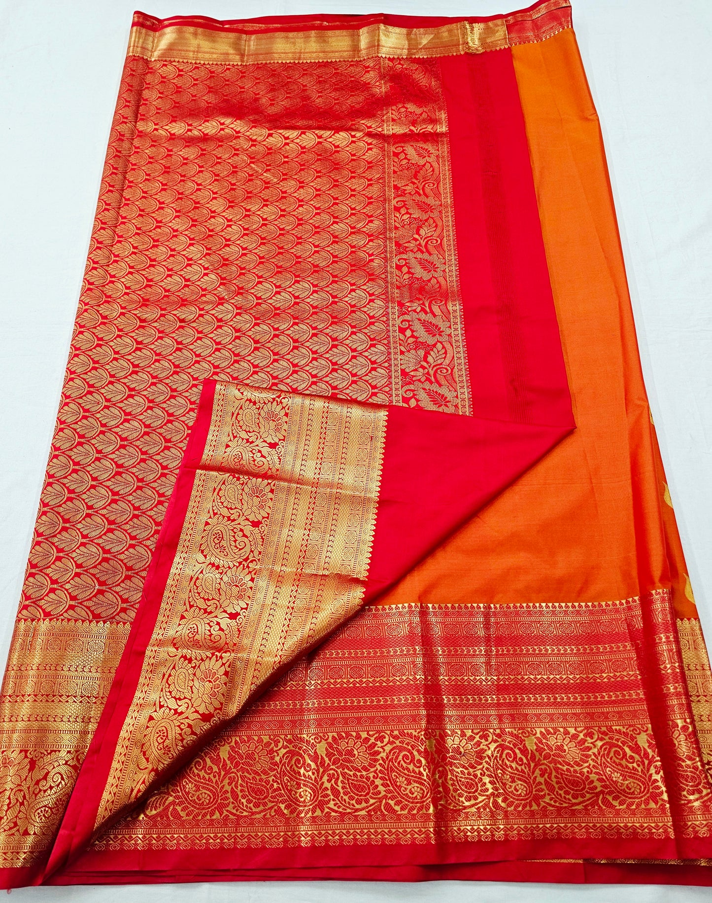 Kanchipuram Blended Korvai Butta Silk Saree 005
