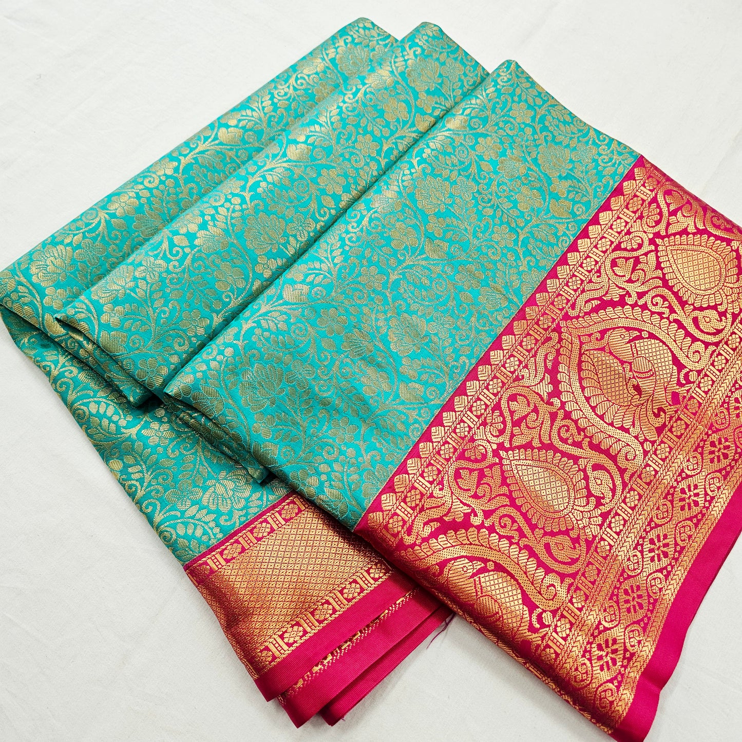 Kanchipuram Blended Trendy Bridal Silk Saree 001