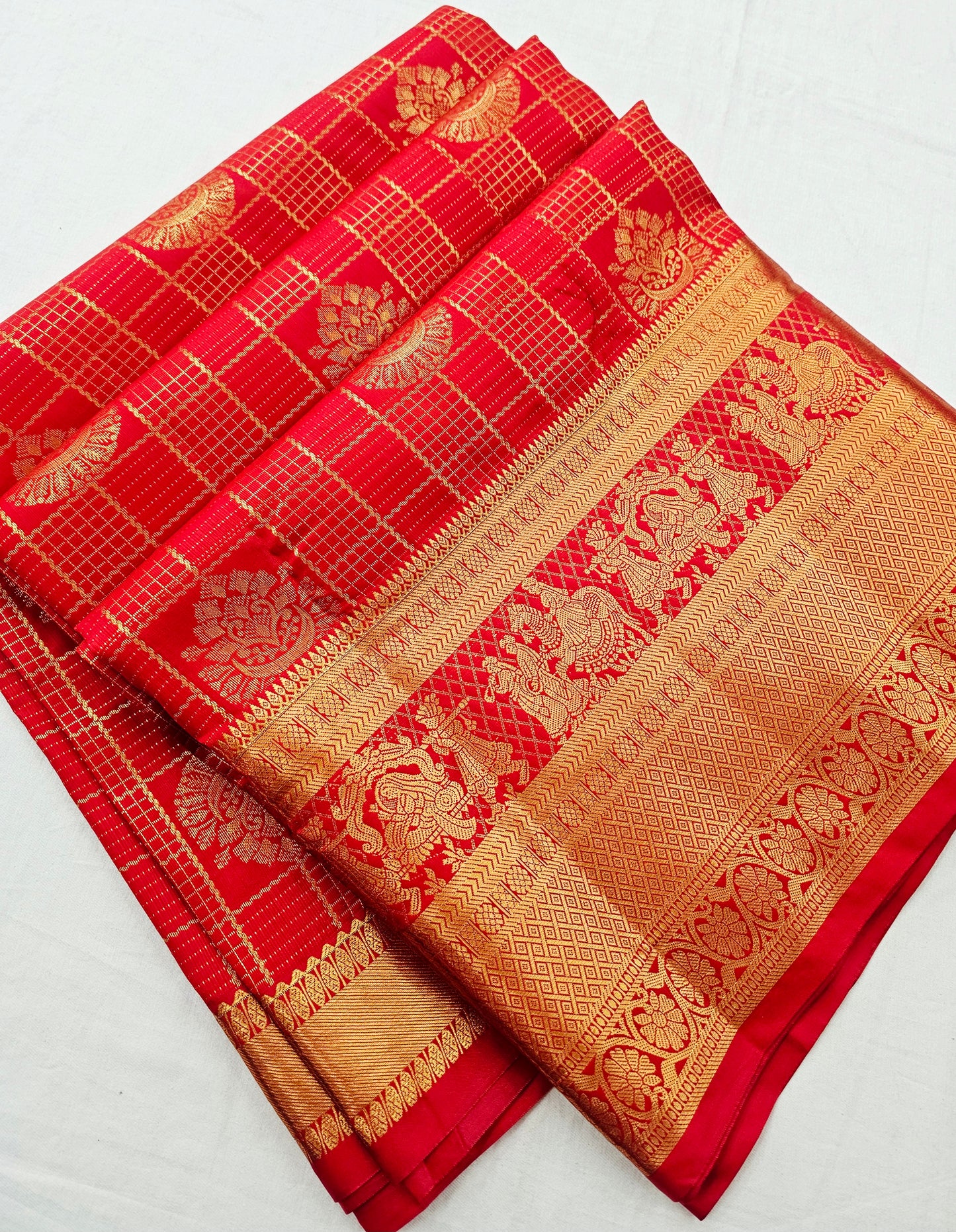Kanchipuram Blended Trendy Bridal Silk Saree 002