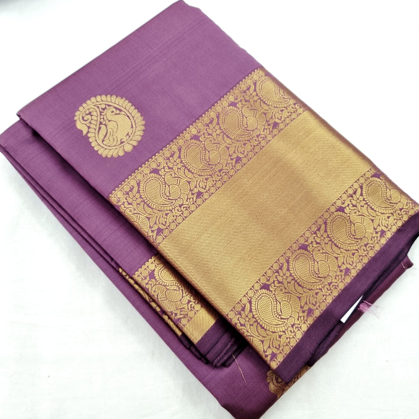 Kanchipuram Blended Self Butta Silk Saree 001