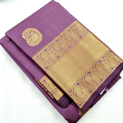 Kanchipuram Blended Self Butta Silk Saree 001 – Kanchipuram Lakshaya Silks