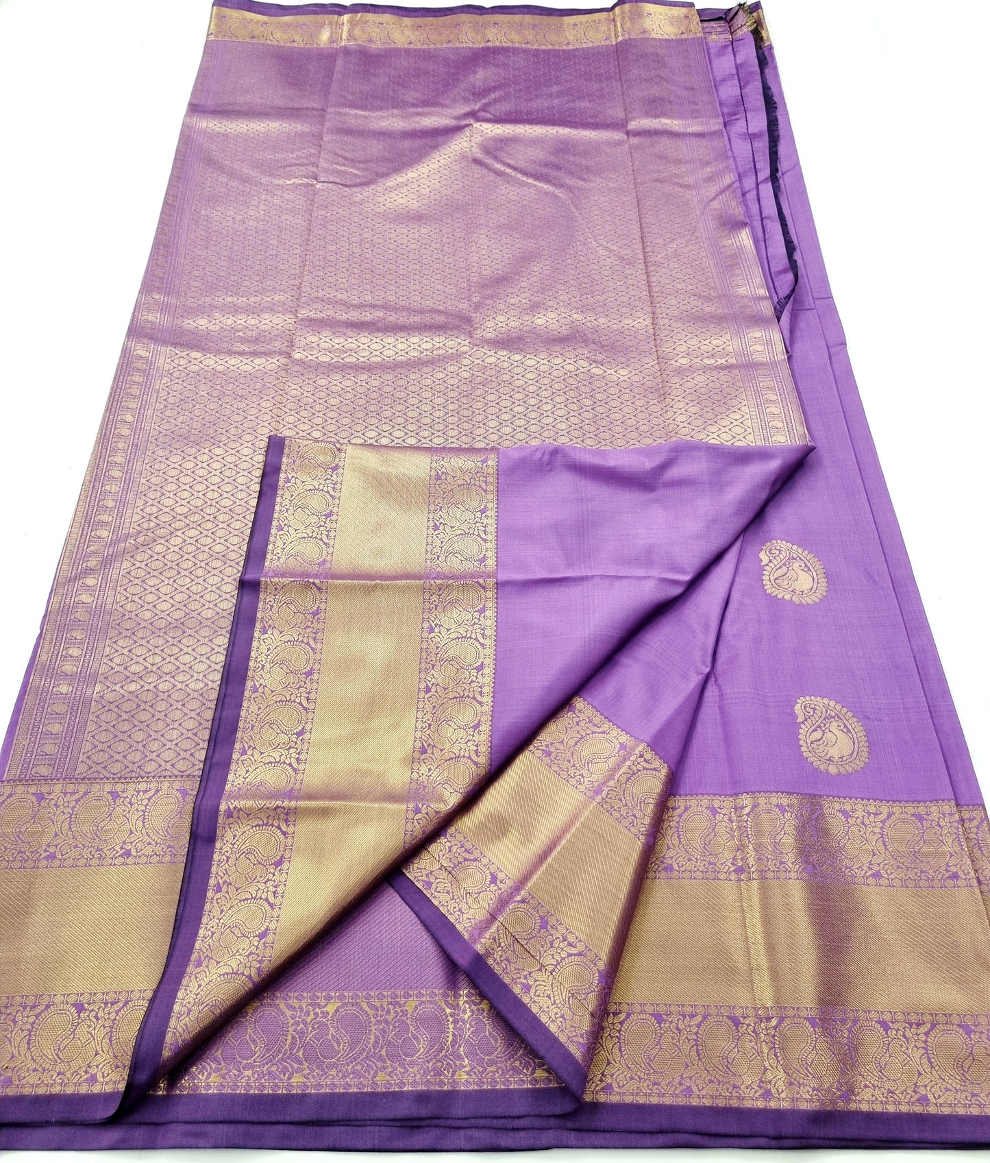 Kanchipuram Blended Self Butta Silk Saree 004