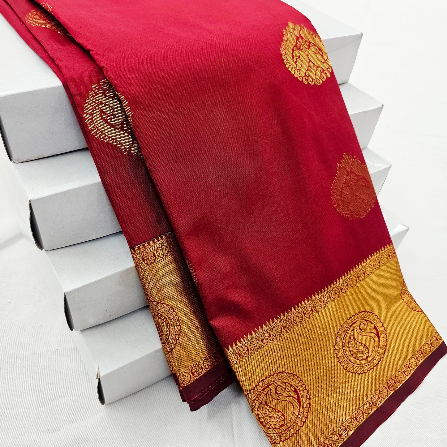 Kanchipuram Blended Self Butta Silk Saree 007