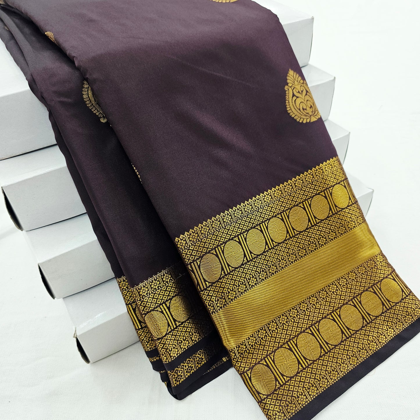 Kanchipuram Blended Self Butta Silk Saree 009