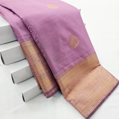 Kanchipuram Blended Self Butta Silk Saree 012 – Kanchipuram Lakshaya Silks
