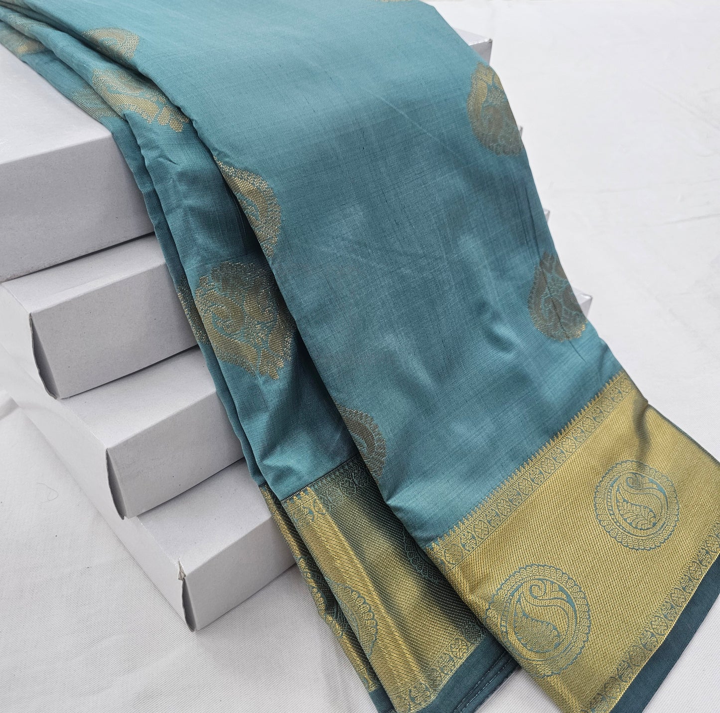 Kanchipuram Blended Self Butta Silk Saree 014