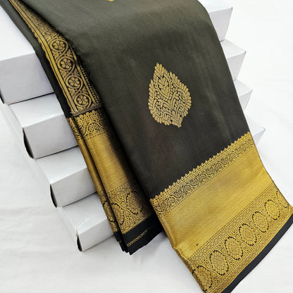 Kanchipuram Blended Self Butta Silk Saree 020 – Kanchipuram Lakshaya Silks