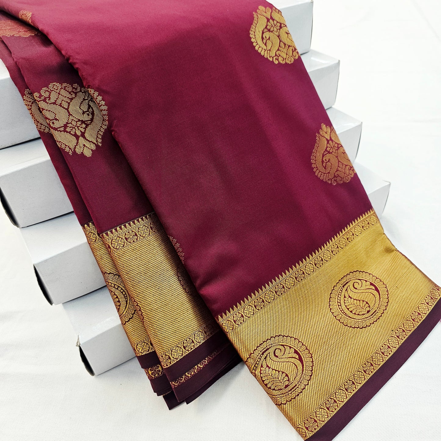 Kanchipuram Blended Self Butta Silk Saree 024