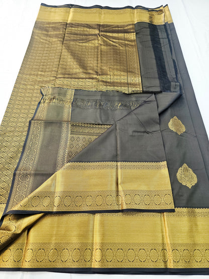 Kanchipuram Blended Self Butta Silk Saree 020 – Kanchipuram Lakshaya Silks