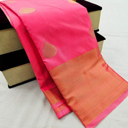 Kanchipuram Blended Fancy Self Butta Silk Saree 010 – Kanchipuram Lakshaya Silks