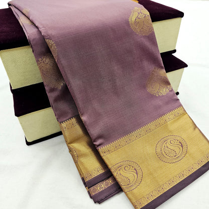 Kanchipuram Blended Fancy Self Butta Silk Saree 014 – Kanchipuram Lakshaya Silks