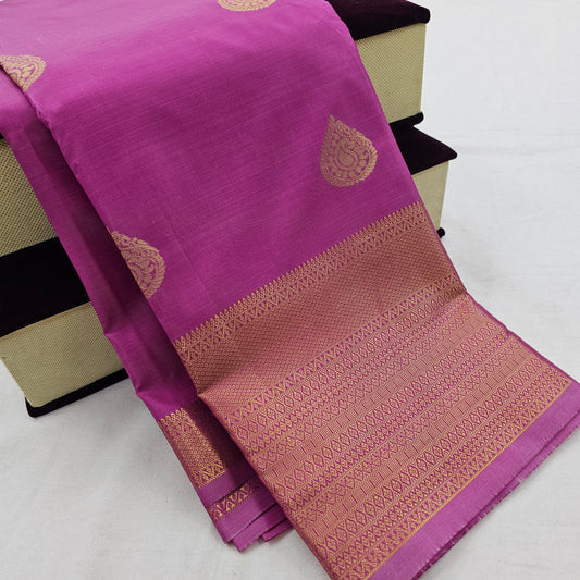 Kanchipuram Blended Fancy Self Butta Silk Saree 017 – Kanchipuram Lakshaya Silks
