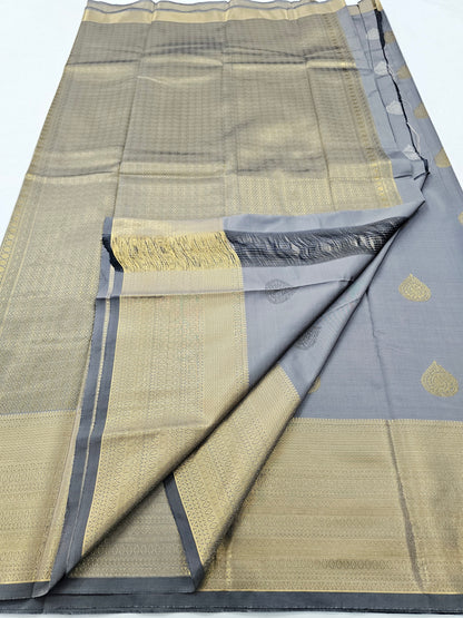 Kanchipuram Blended Fancy Self Butta Silk Saree 018 – Kanchipuram Lakshaya Silks