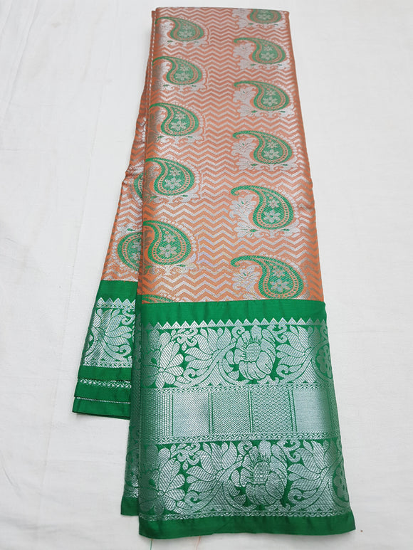 Kanchipuram Blended Bridal Tissue Silk Sarees 055