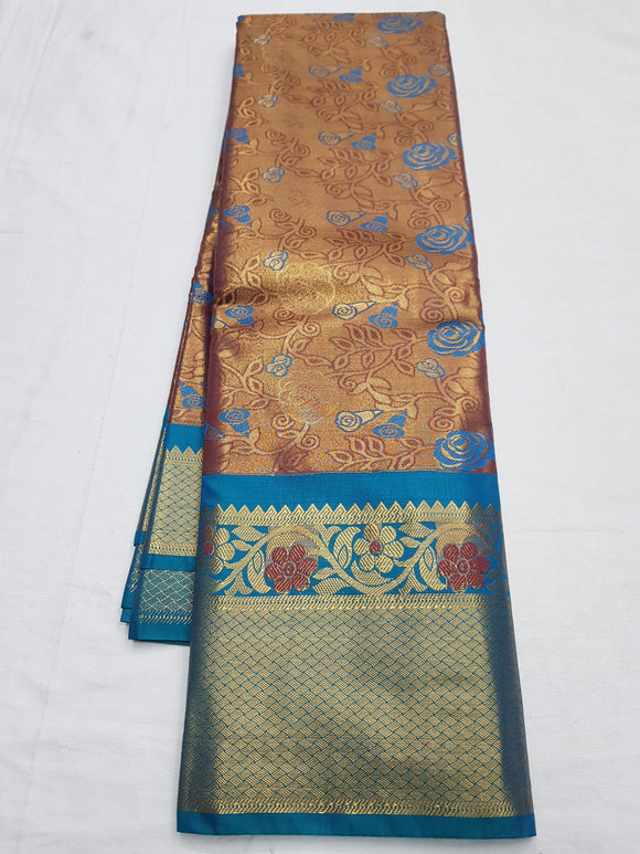 Kanchipuram Blended Bridal Tissue Silk Sarees 056