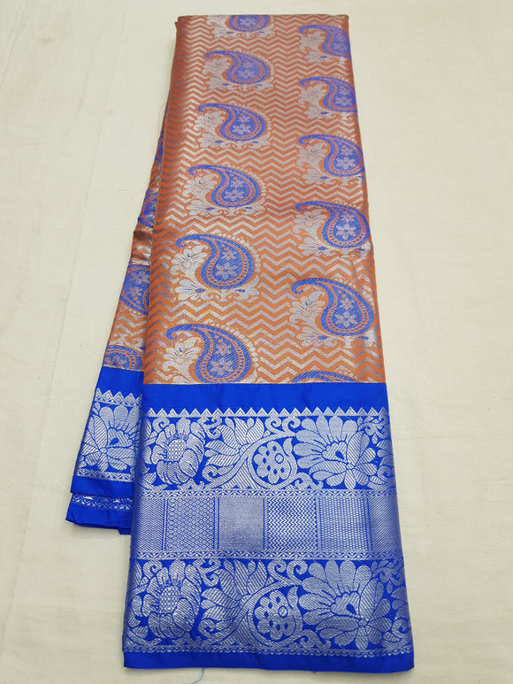 Kanchipuram Blended Bridal Tissue Silk Sarees 058