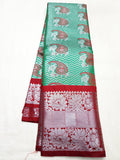 Kanchipuram Blended Bridal Tissue Silk Sarees 062