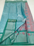Kanchipuram Blended Bridal Tissue Silk Sarees 086