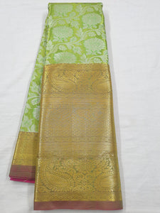 Kanchipuram Blended Silver Tissue Silk Sarees 001