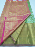 Kanchipuram Blended Silver Tissue Silk Sarees 001