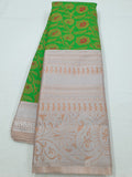 Kanchipuram Blended Silver Tissue Silk Sarees 004