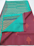 Kanchipuram Blended Border Less Soft Silk Sarees 042