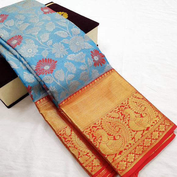 Kanchipuram Pure Tissue Silk Saree 050