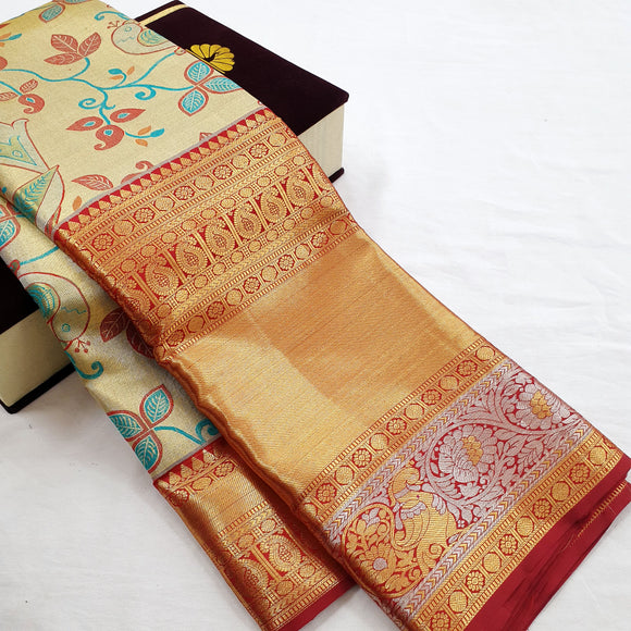 Kanchipuram Pure Tissue Silk Saree 057
