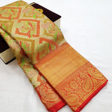Kanchipuram Pure Handloom High Tissue Silk Saree 188