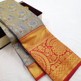 Kanchipuram Pure Handloom High Tissue Silk Saree 204