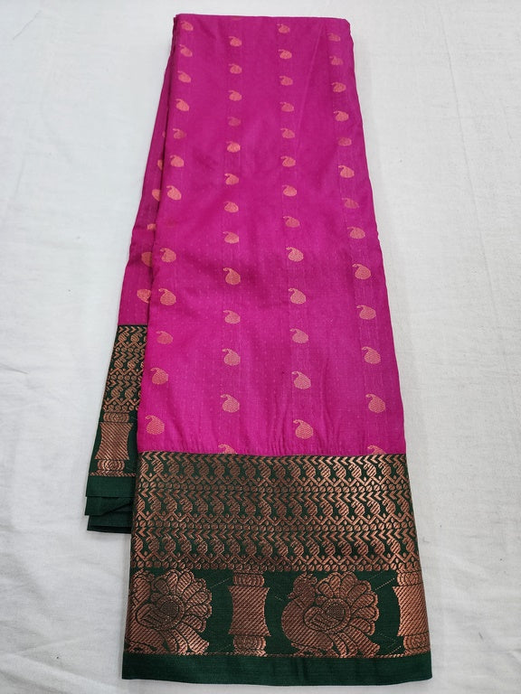 Kanchipuram Blended Fancy Bridal Silk Sarees 638