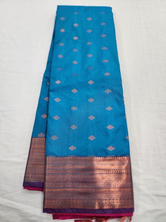 Kanchipuram Blended Fancy Bridal Silk Sarees 639