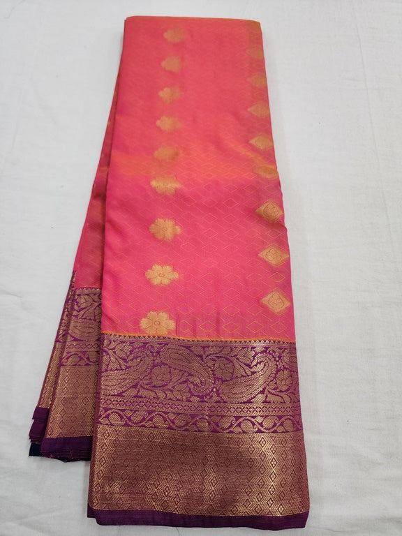 Kanchipuram Blended Fancy Bridal Silk Sarees 644