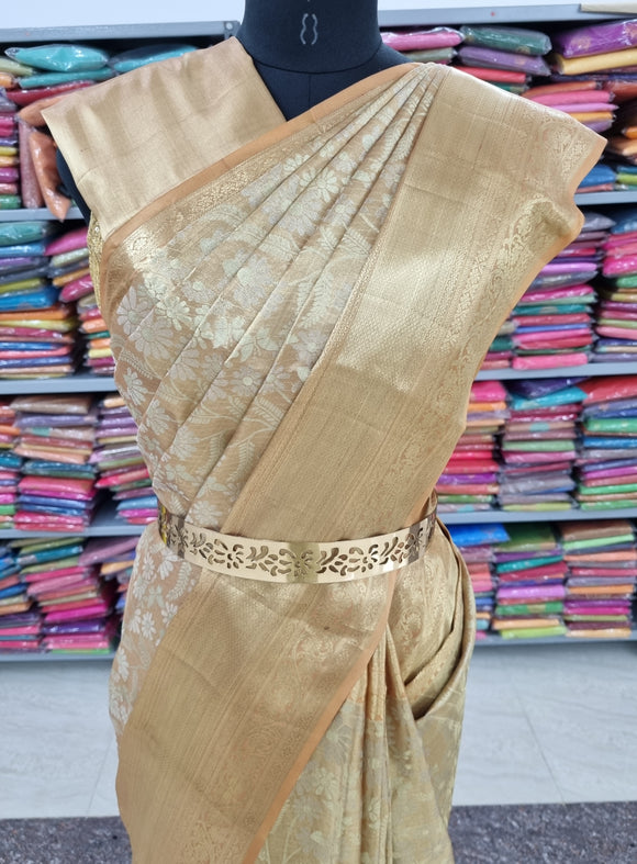 Kanchipuram Pure Handloom High Tissue Silk Saree 017