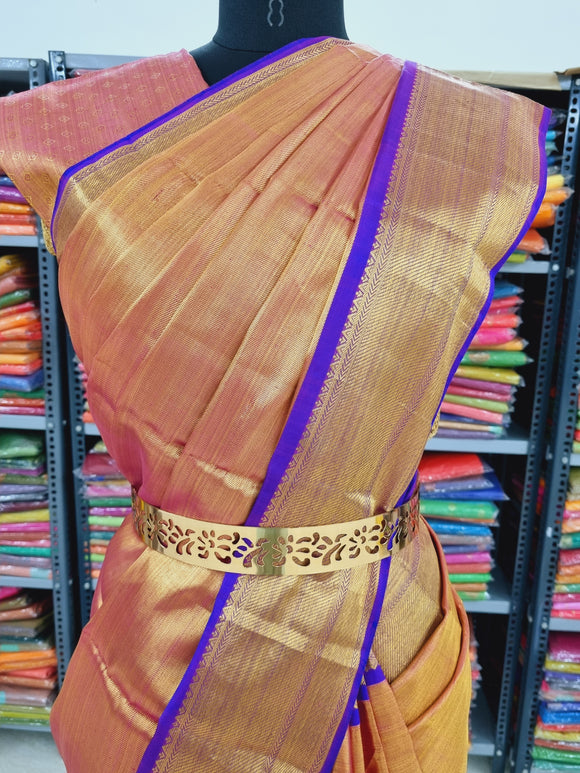 Kanchipuram Pure Handloom High Tissue Silk Saree 053