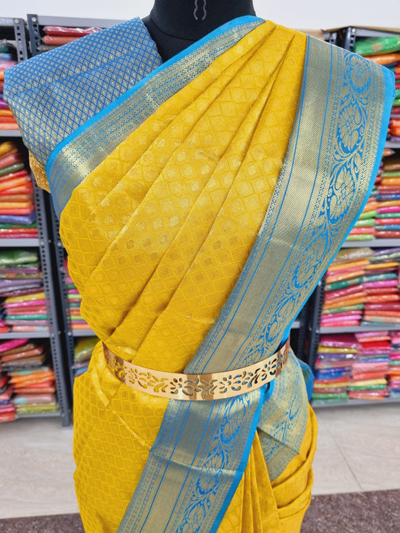 Kanchipuram Pure Handloom High Tissue Silk Saree 012