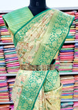 Kanchipuram Pure Handloom High Tissue Silk Saree 129