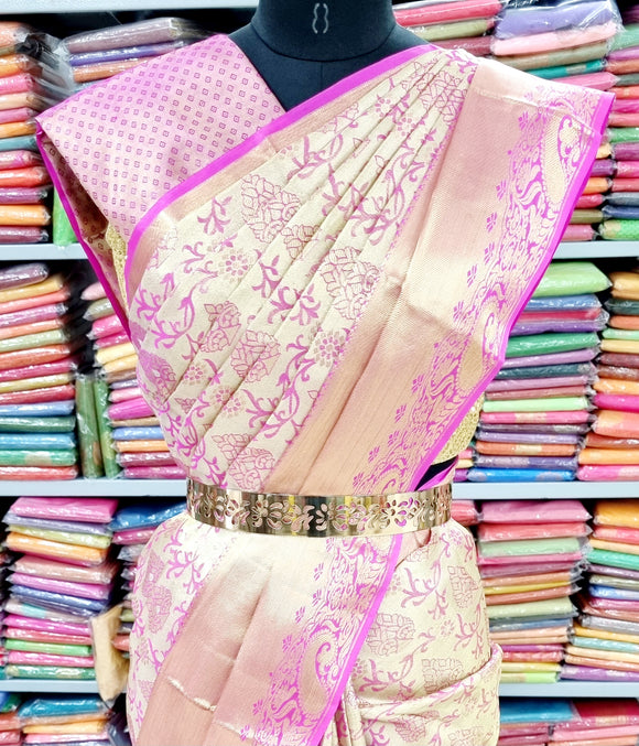 Kanchipuram Pure Handloom High Tissue Silk Saree 092