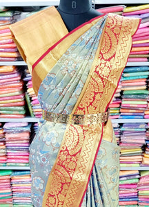 Kanchipuram Pure Handloom High Tissue Silk Saree 204